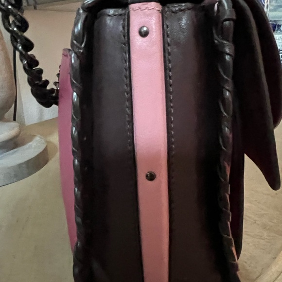 Coach 1941 Whipstitch Colorblock Pink Dreamer Hobo 76034 - Picture 5 of 12